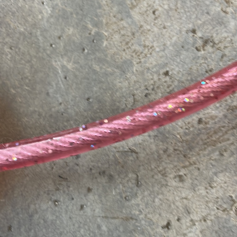 Vintage Sanrio Hello Kitty pink glitter cable bike lock Japan - Picture 5 of 12